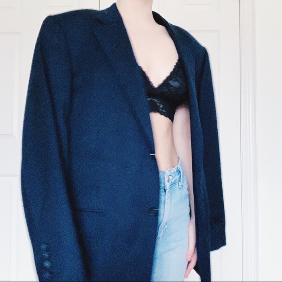 VanLaack Men’s Navy Blazer with striped inside - Picture 3 of 4